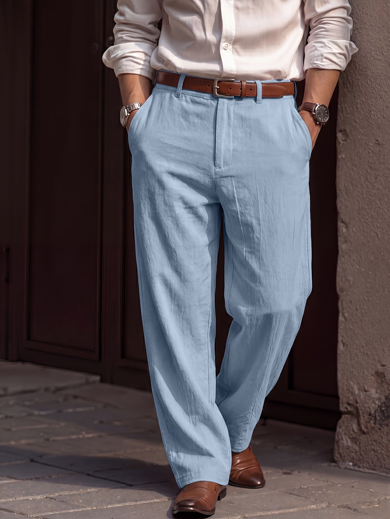 Pantalon Aspect Lin 2 Pour Homme
