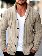 Cardigan Matière Stretch Coupe Ample Pour Homme
