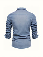 Chemise en Jean Aspect Denim Pour Homme