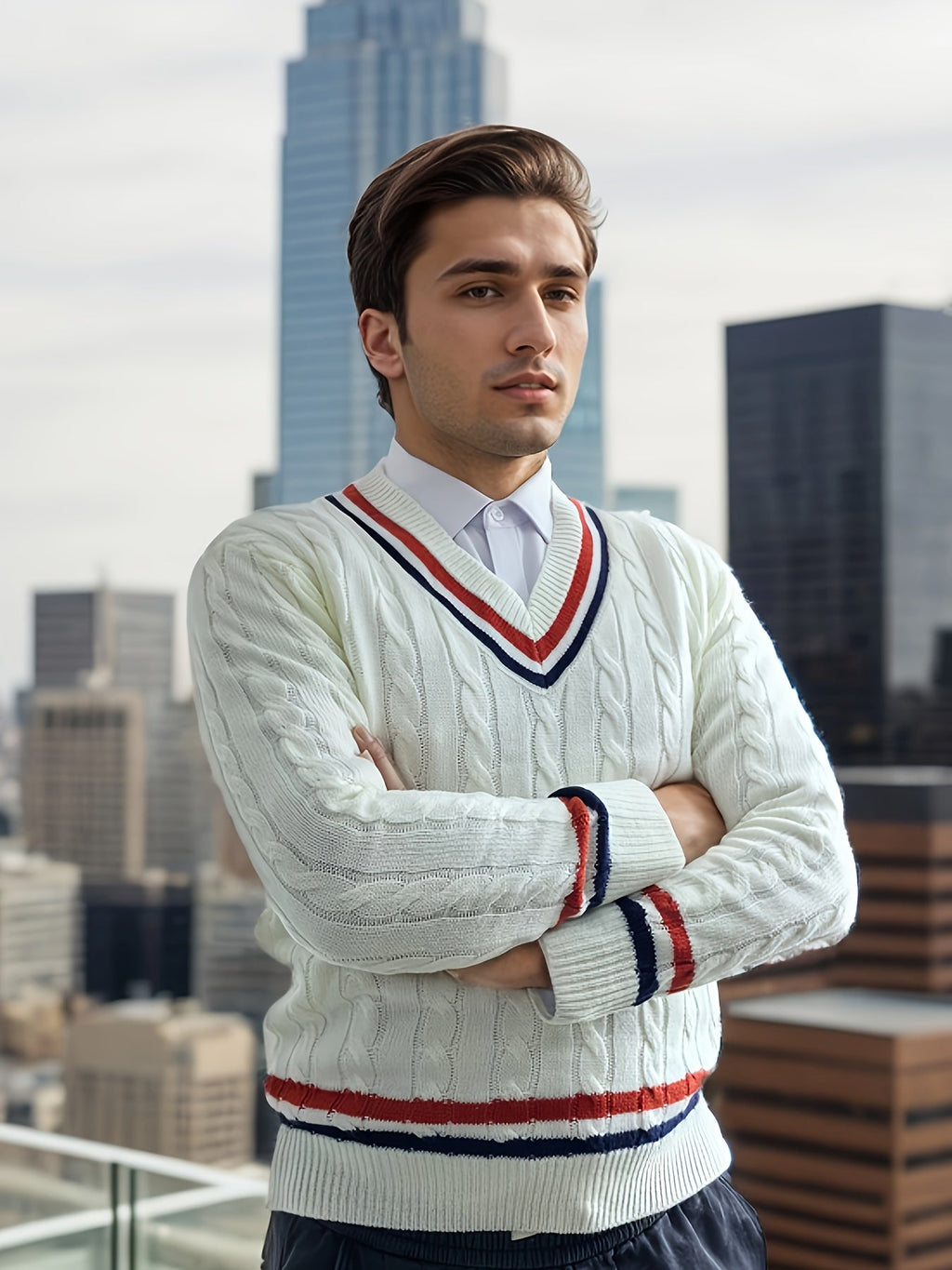 Pull Maille Douce Coupe Droite Pour Homme