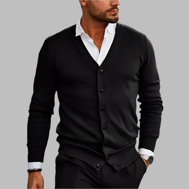 Homme Cardigan V Boutonné