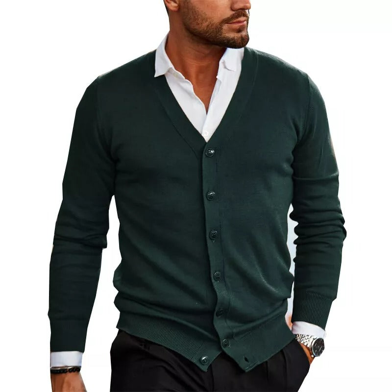 Homme Cardigan V Boutonné