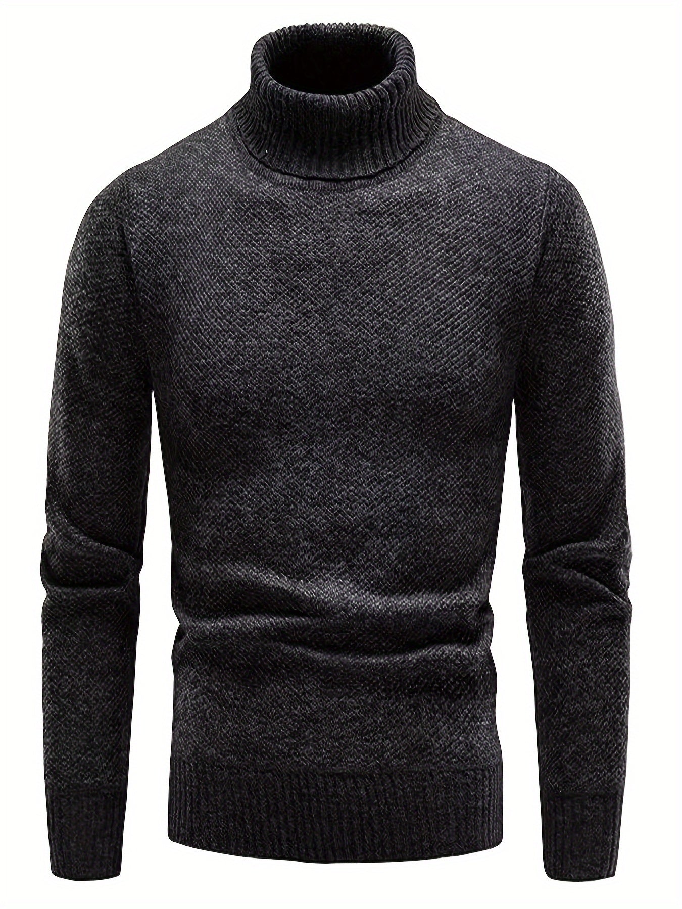 Pull Matière Stretch Col Cranté Pour Homme