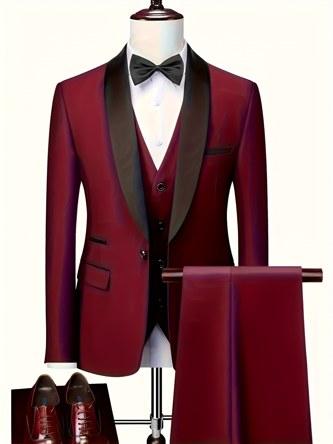 Costume 2 Pièces Matière Stretch Coupe Droite Pour Homme