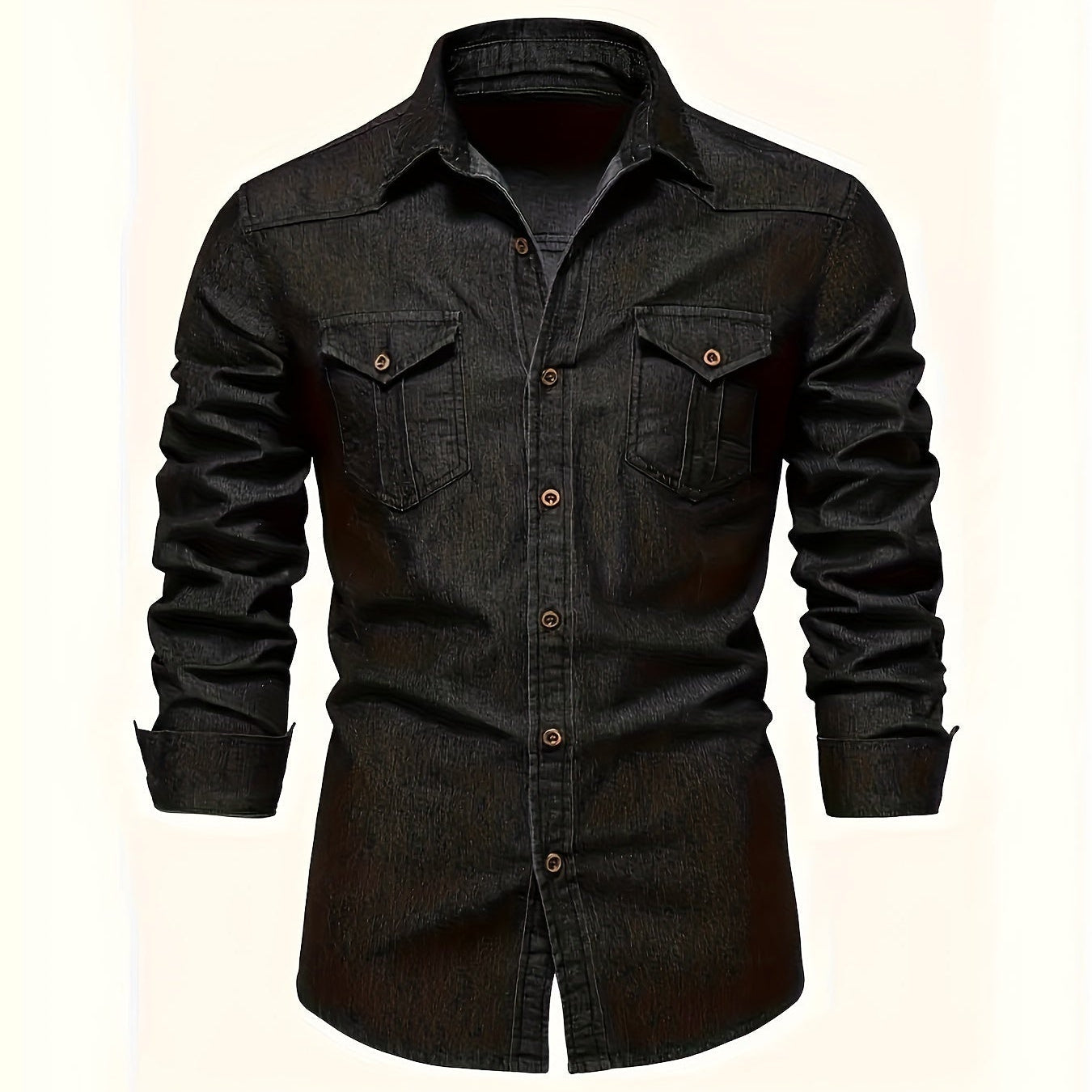 Chemise en Jean Aspect Denim Pour Homme