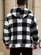 Homme Veste Sherpa Capuche