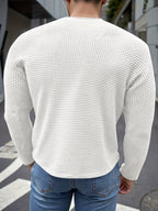 Pull Fin Matière Stretch Pour Homme