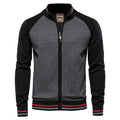 Cardigan Coton Maille Zip Intégral Manches Longues Pour Homme