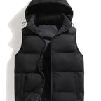Gilet À Capuche Zippé Poches Pour Homme