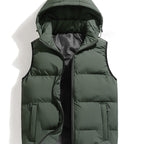 Gilet À Capuche Zippé Poches Pour Homme