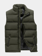 Homme Gilet Col Montant