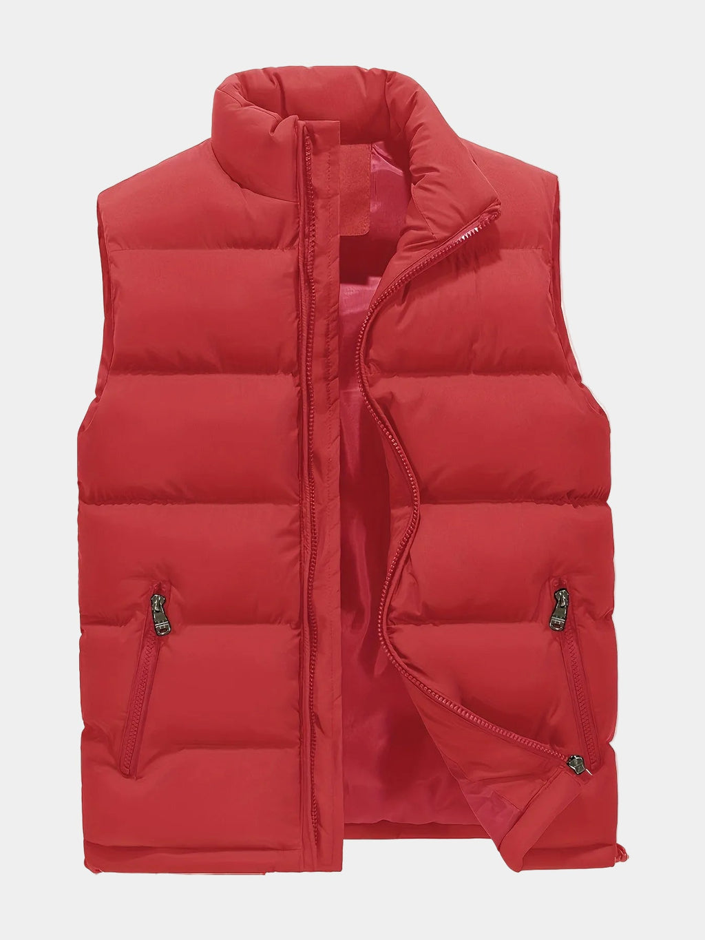 Homme Gilet Col Montant