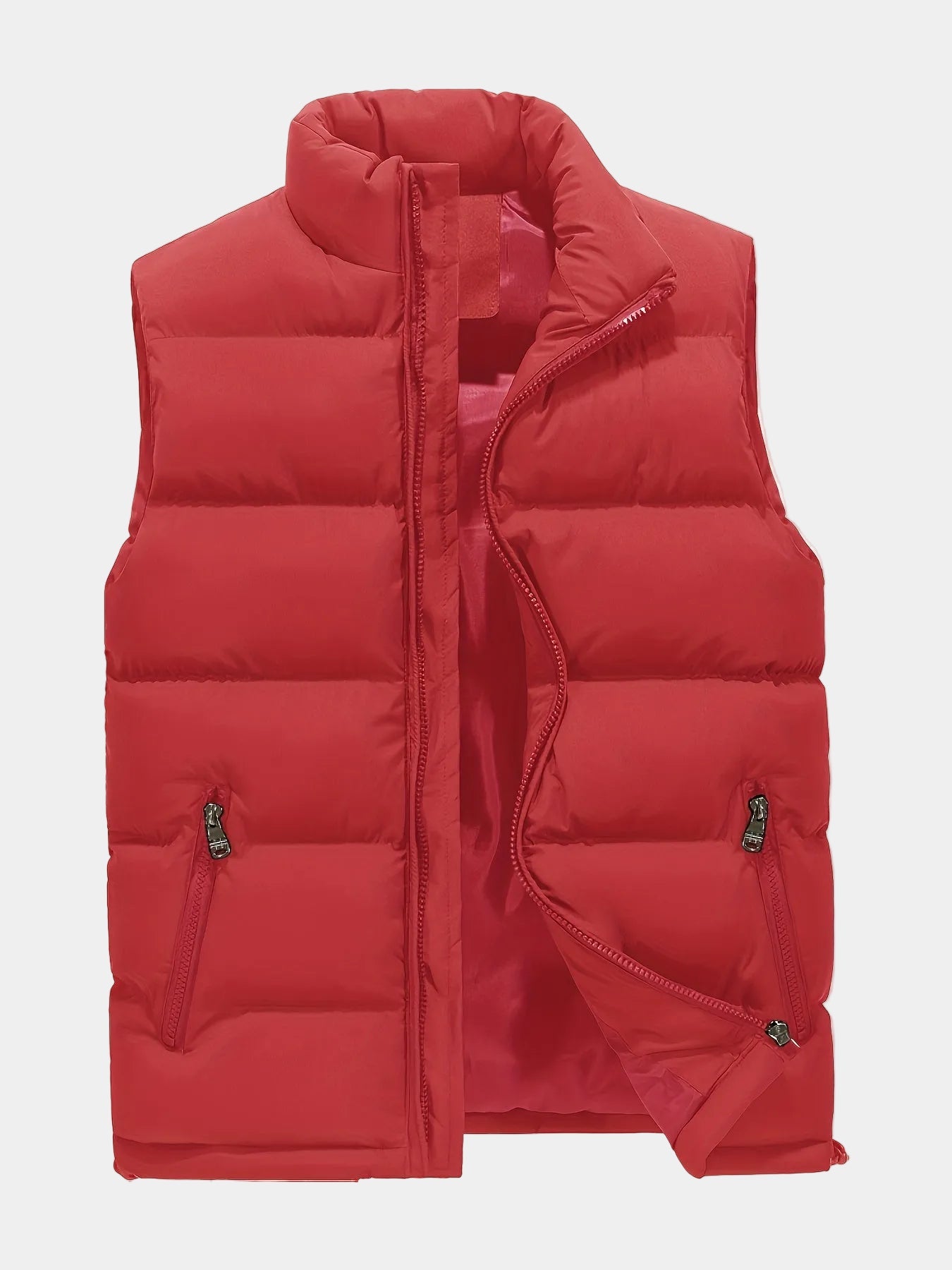 Homme Gilet Col Montant