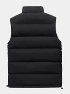 Gilet Col Montant Zippé Poches Pour Homme