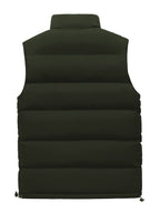 Gilet Col Montant Matelassé Zippé Poches Pour Homme