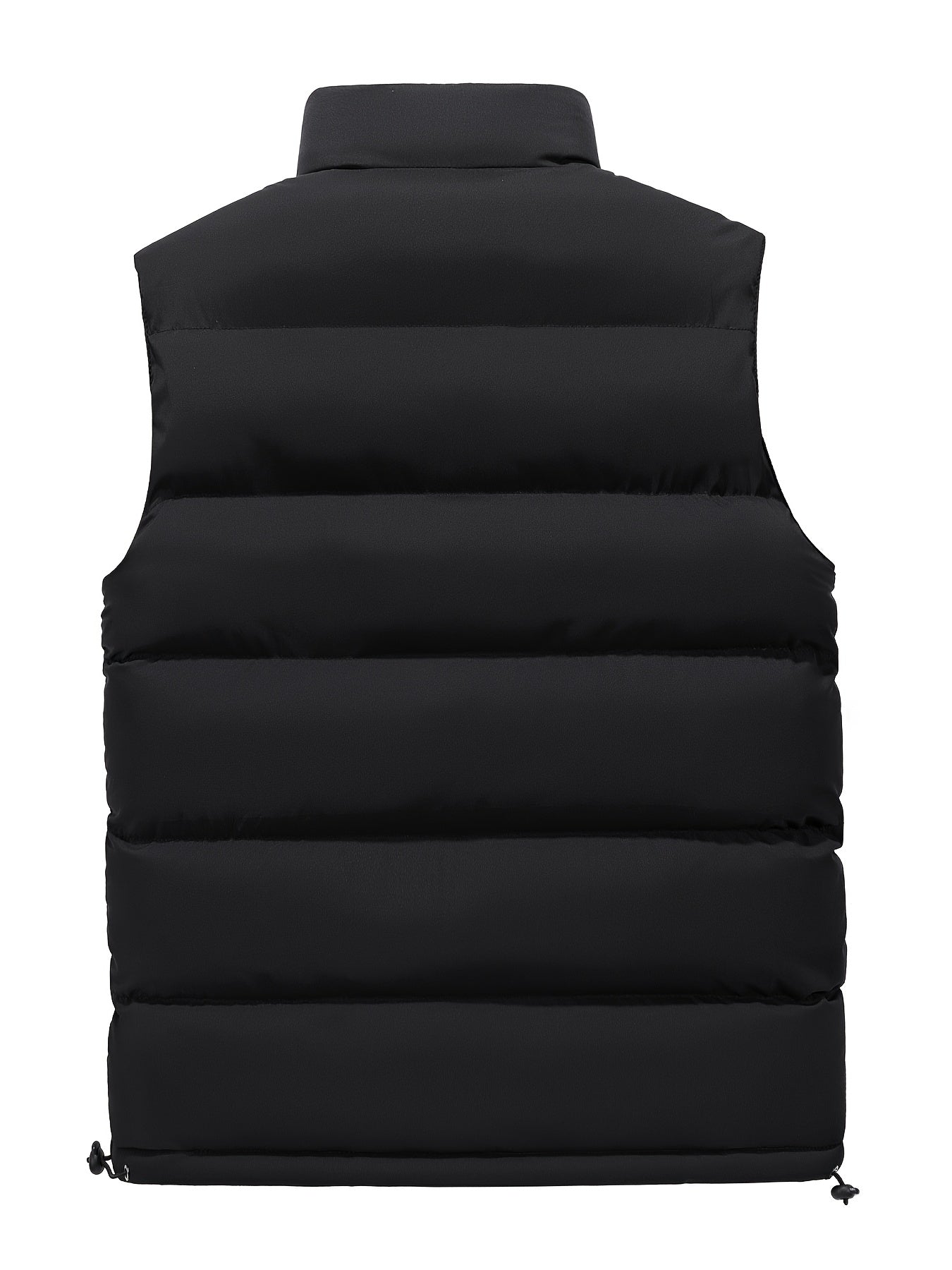 Gilet Col Montant Matelassé Zippé Poches Pour Homme