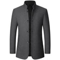 Homme Manteau Col Officier