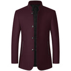Homme Manteau Col Officier