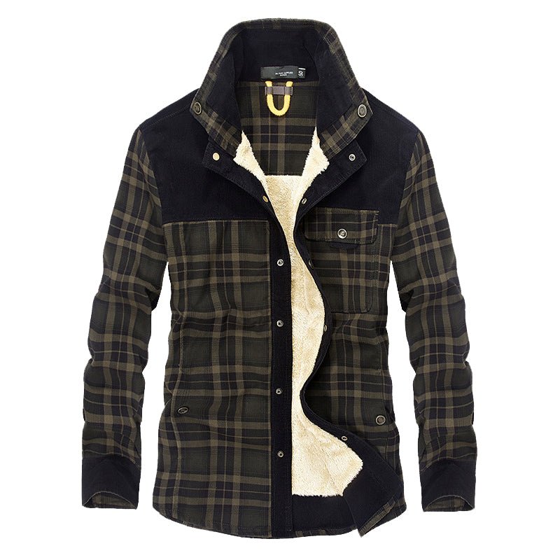 Veste Doublure Sherpa Coton Col Montant Pour Homme