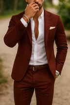 Homme Costume Doublé Léger