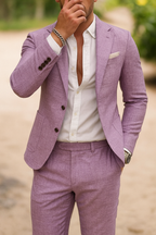 Homme Costume Doublé Léger