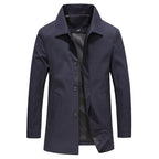 Homme Manteau Col Classique