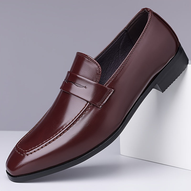 Mocassins Bride Finition Habillée À Enfiler Bout Rond Pour Homme