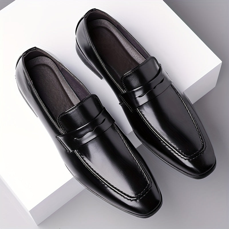 Mocassins Bride Finition Habillée À Enfiler Bout Rond Pour Homme