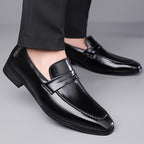 Mocassins Bride Finition Habillée À Enfiler Bout Rond Pour Homme
