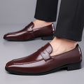 Mocassins Bride Finition Habillée À Enfiler Bout Rond Pour Homme