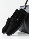 Mocassins Bride À Lacets Coutures Apparentes Pour Homme