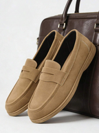 Mocassins Bride À Lacets Coutures Apparentes Pour Homme
