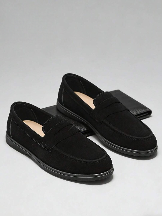 Mocassins Bride À Lacets Coutures Apparentes Pour Homme