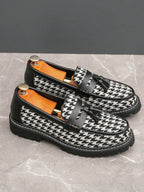Mocassins Bride Frangée Bout Rond Pour Homme