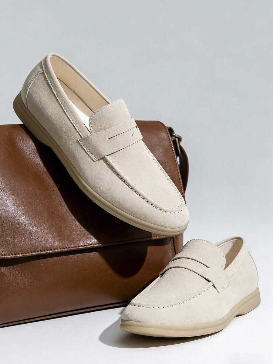 Mocassins Découpe Frontale À Lacets Bandeau Pour Homme