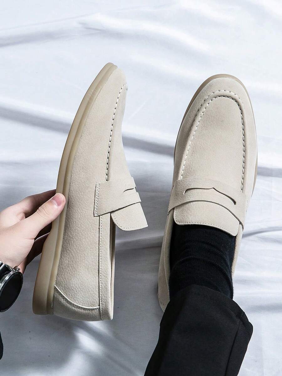 Mocassins Découpe Frontale À Lacets Bandeau Pour Homme