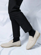 Mocassins Découpe Frontale À Lacets Bandeau Pour Homme