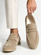 Mocassins Empeigne Unie Bride À Enfiler Pour Homme