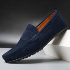 Mocassins À Enfiler Coutures Apparentes Pour Homme