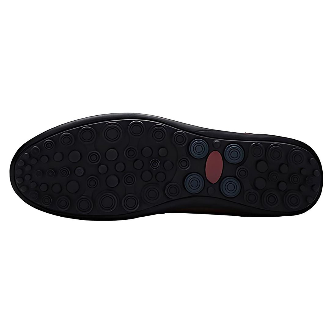 Mocassins À Enfiler Perforations Coutures Apparentes Bout Rond Pour Homme