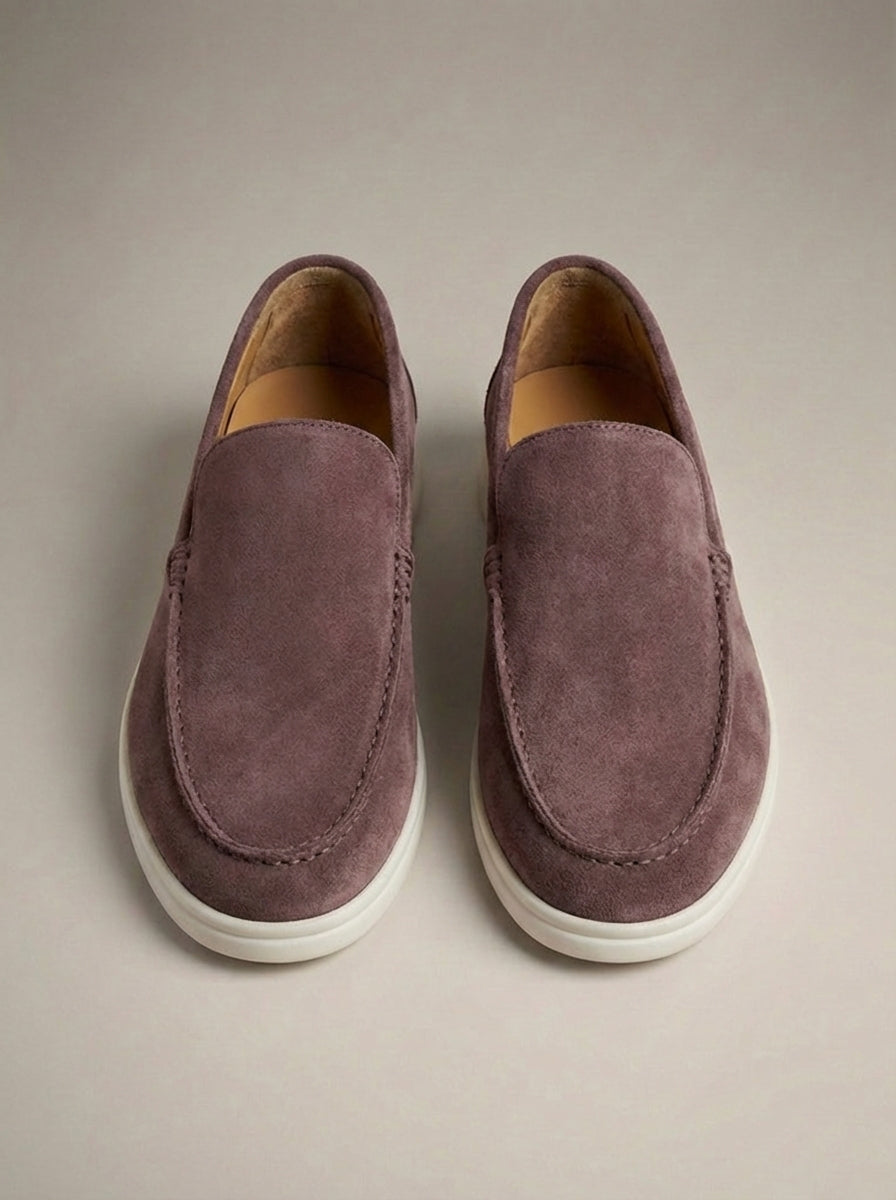 Mocassins À Enfiler Uni Coutures Apparentes Empeigne Unie Pour Homme