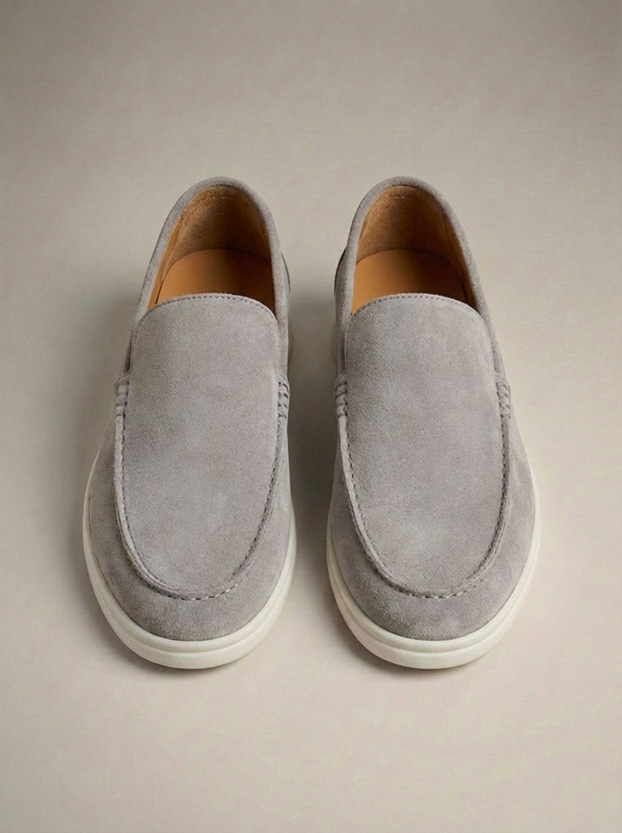 Mocassins À Enfiler Uni Coutures Apparentes Empeigne Unie Pour Homme