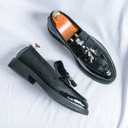Mocassins Pampilles À Enfiler Bout Rond Pour Homme