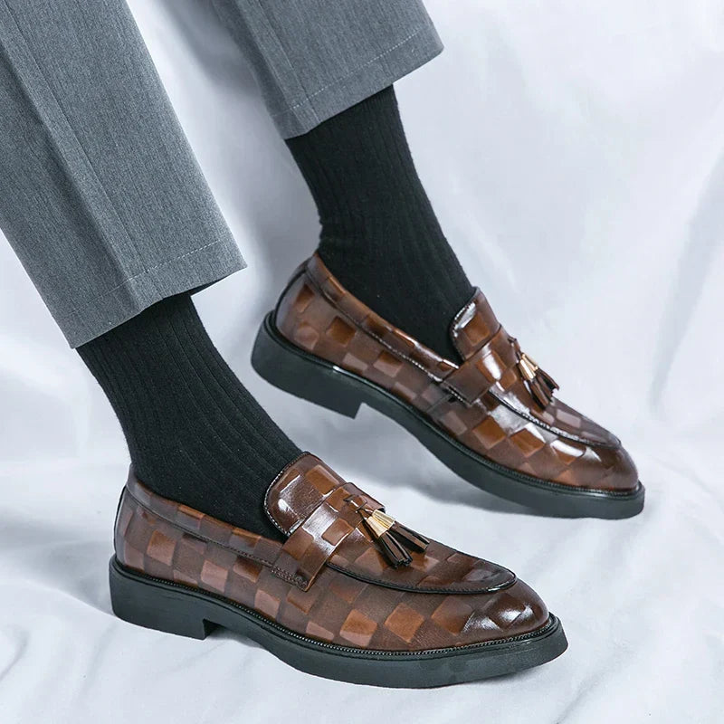 Mocassins Pampilles À Enfiler Bout Rond Pour Homme
