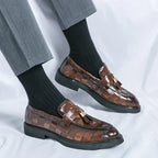 Mocassins Pampilles À Enfiler Bout Rond Pour Homme