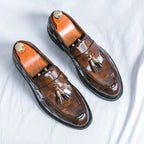 Mocassins Pampilles À Enfiler Bout Rond Pour Homme