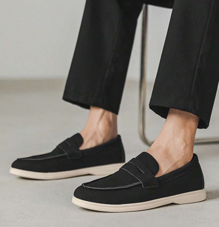 Mocassins Semelle Plateau À Lacets Bandeau Pour Homme