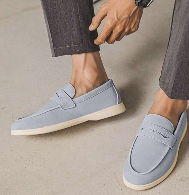 Mocassins Semelle Plateau À Lacets Bandeau Pour Homme