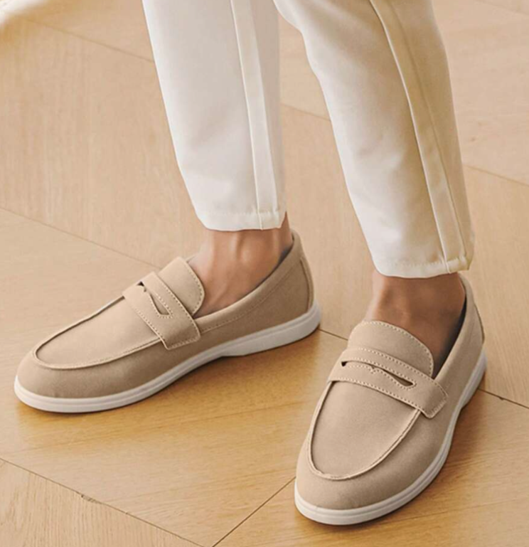 Mocassins Semelle Plateau À Lacets Bandeau Pour Homme
