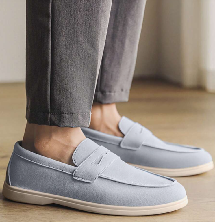 Mocassins Semelle Plateau À Lacets Bandeau Pour Homme